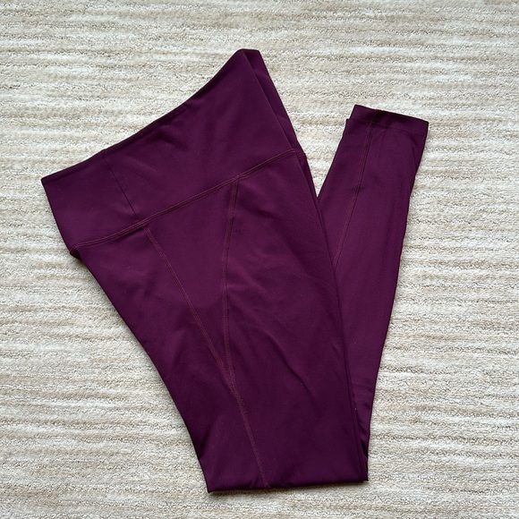 Girlfriend Collective Compressive High Rise Leggings Plum Purple Size Small - Picture 2 of 16